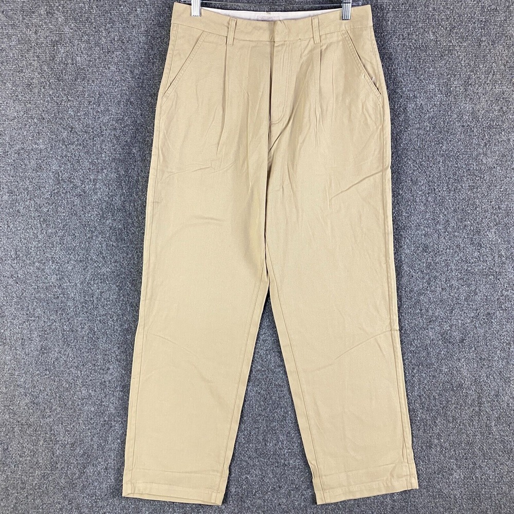 Brixton Pants Men's 28x29 Chino Beige Tapered Leg 100%‎ Cotton Slash Pockets